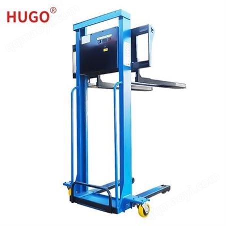 500kg Semi Electric Portable Self Loading Stacker Hａnd Push