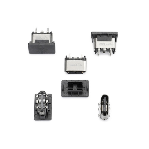 TYPE-C 16P母座 直立式帶定位H=5.65 舌片外露0.9-UC.02.61-1K-0001_調整大小