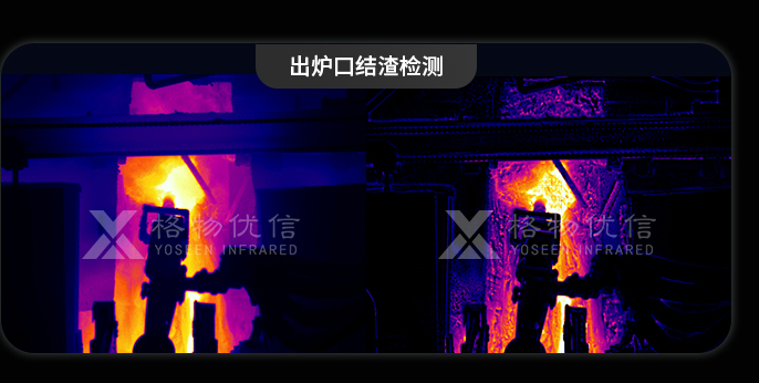 电石炉出炉口热成像解决出炉口结渣看不清问题